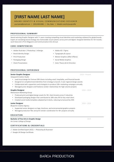 graphic-designer-resume template preview